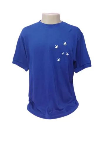 Camiseta Cruzeiro MG Retrô Algodão Futebol