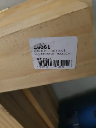 Cavalete Reforçado Pinus 75x80cm Massol