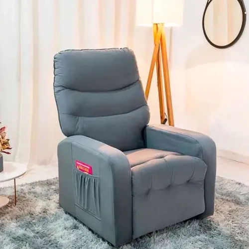 Poltrona Reclinável Punto Veludo- Produto Novo