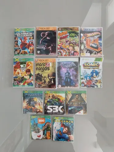 Jogos de X-Box 360, diversis títulos.