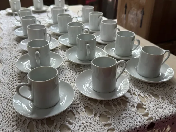 Jogo de Xícaras de Café Porcelana Schmidt 30 peças 