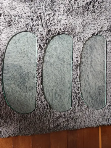 Prateleira de Vidro Oval