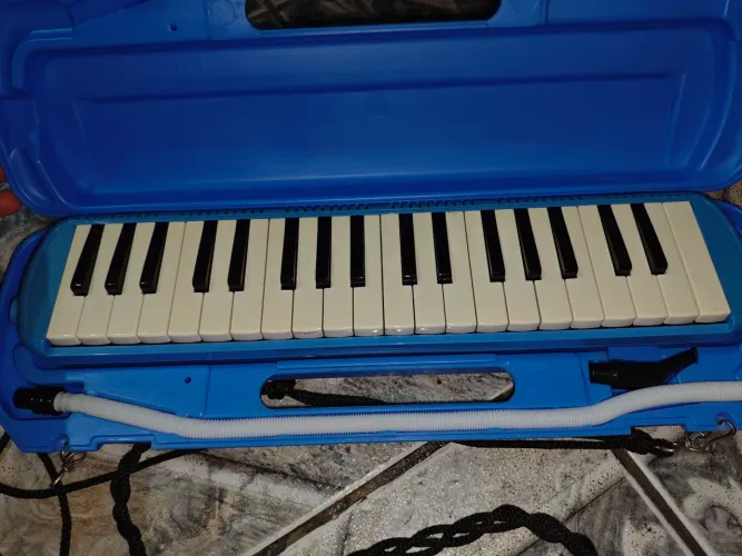 Escaleta/Melódica Azul com Estojo