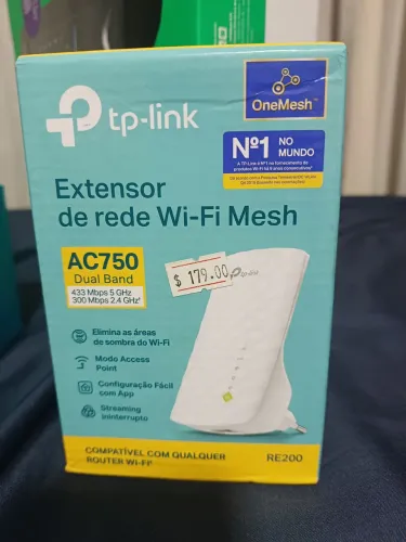 TP-Link Repetidor Extensor de Rede WiFi Mesh AC750 Dual Band