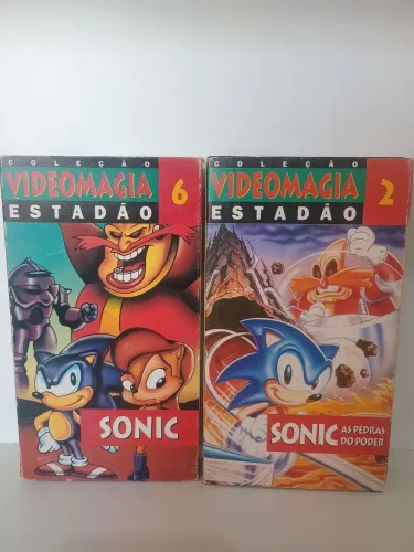 Fitas VHS Sonic Videomagia Estadão Coleção