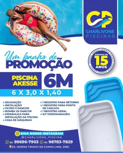 Piscina Akesse 6x3m + Promoção Imperdível!