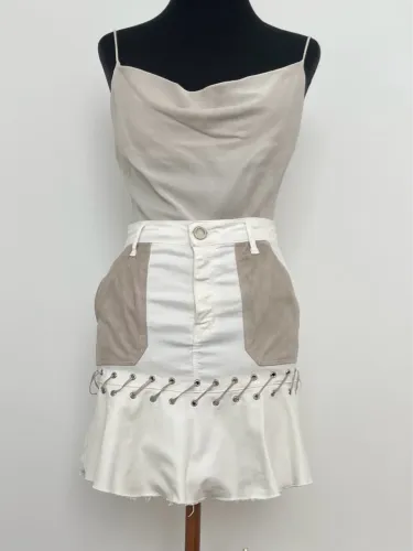 Saia jeans estilo cowntry tam 36 Le Lis Blanc