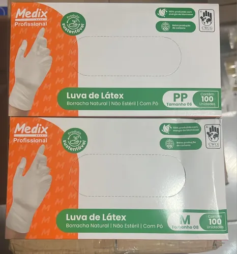 Luvas látex 