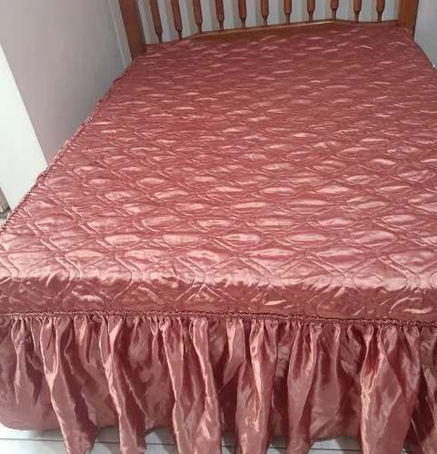 Colcha VINTAGE Cetim CASAL 