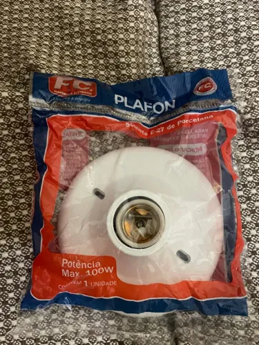 Plafon Soquete E-27 Porcelana