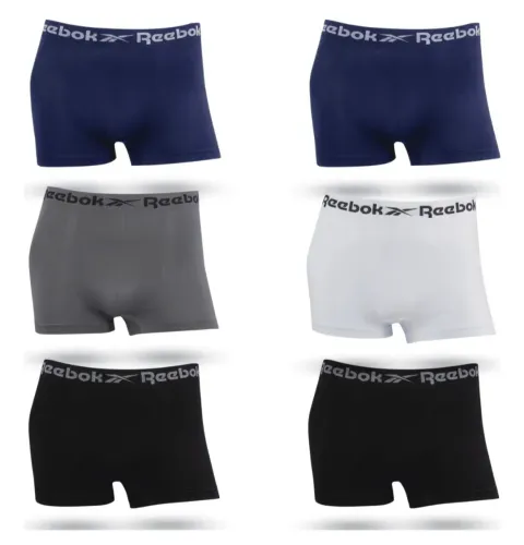 Kit 6 Cuecas Boxer Sem Costura Reebok GG