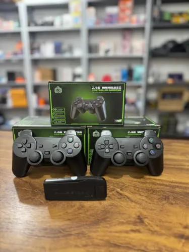 Game Stick com Jogos Clássicos + 2 Controles Sem Fio - Ideal para Família e Amigos Pronta