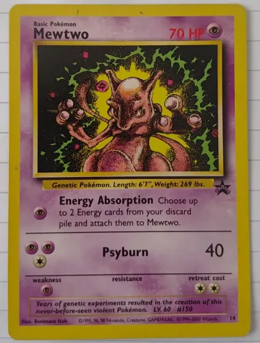 Carta Pokemon Mewtwo promo