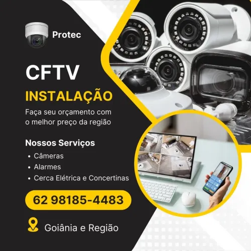 Instalação câmeras alarme e cerca