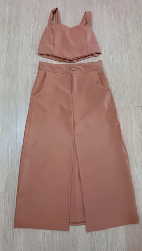 Conjunto Saia e Top Elegante Novo Tam 38/40