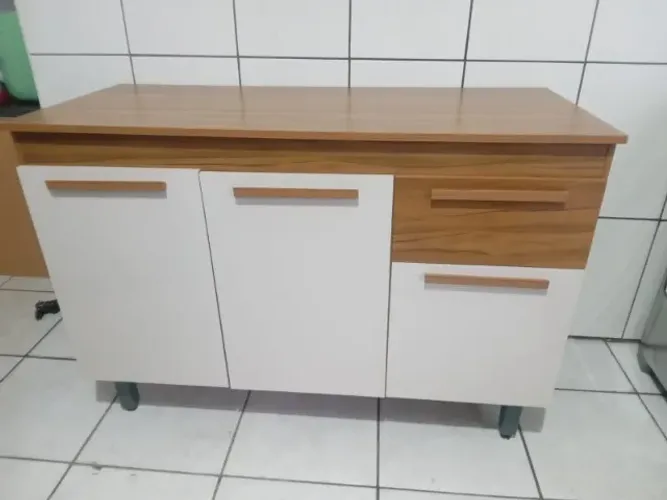 Balcão de Cozinha 1,20 Freijó NOVO FRETE E MONTAGEM CORTESIA