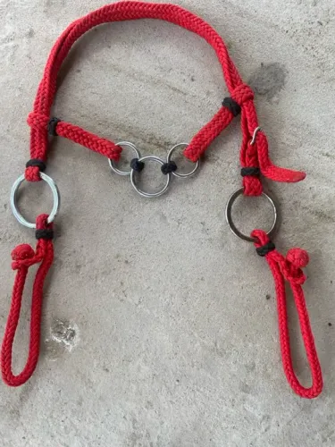 Cabeçada de monofio/vermelha