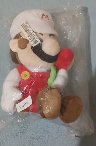 Pelúcia 20 CM Super Mario com Flor de Fogo (Raro) !!!