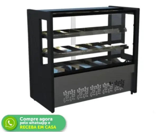 Balcão Estufa 1,25M Preto Polar