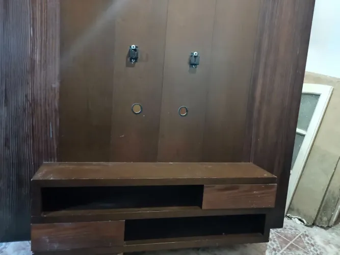 Rack e Painel de Madeira para TV