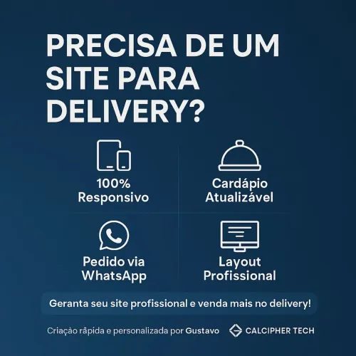 Site para Delivery | Cardápio Digital
