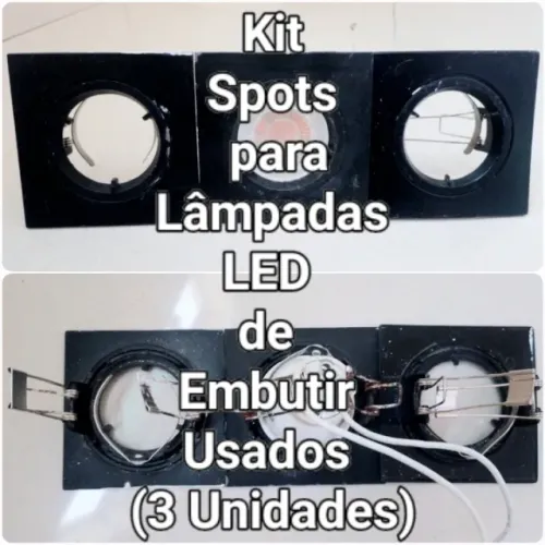 Spot de Embutir Lâmpadas Led Quadrados Usados