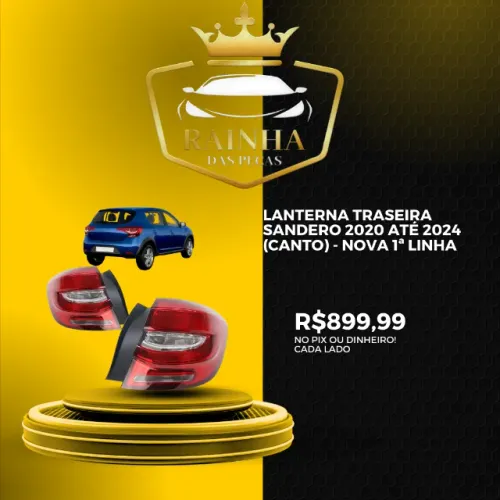 Lanterna Traseira Sandero 2020 até 2024 (Canto) - NOVA
