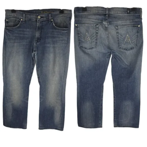 Calça Jeans 7 for All Mankind Azul - Original