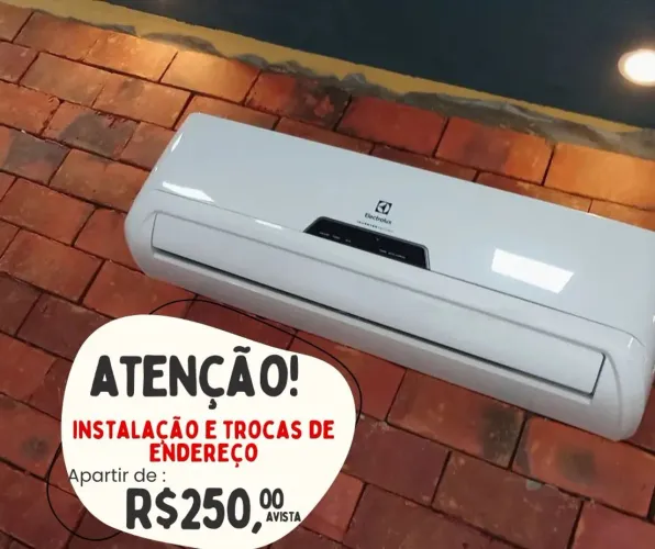 Ar condicionado instalação e trocas de endereço