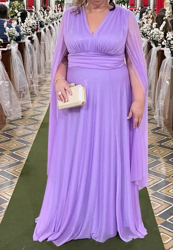 Vestido de festa cor lavanda
