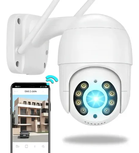 Câmera Ip  Infravermelho Prova D'água Externa Wifi Hd Cor Branco