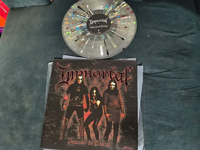 ?[EDITION LIMITADA - SPLATTER] Immortal - Damned in Black (Clear w/ Rainbow Splatter LP)