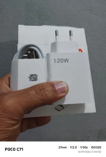 Carregador turbo tipo C 120 W