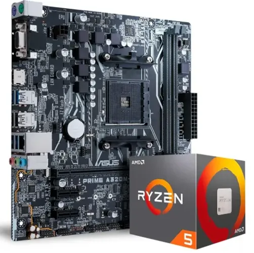 KIT GAMER Placa Mãe + Processador + Memoria RAM 