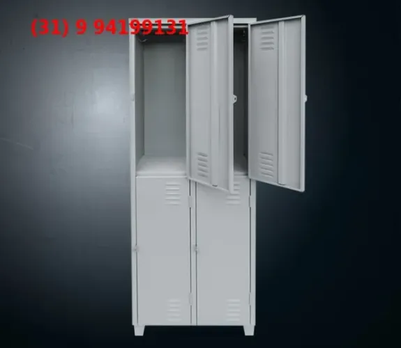 Armário de aço Roupeiro 4 Portas Grande Novo Frete Gratis