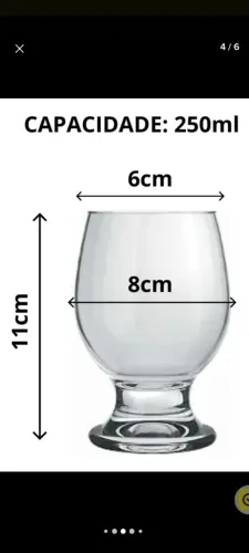 6 taças para água e suco Nadir Figueiredo