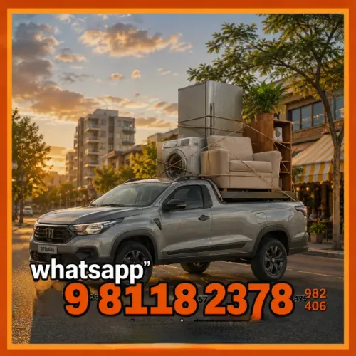 Frete japiim zona sul pickup para fretes urbanos, mudanças leves e entrega de móveis.