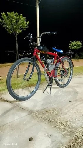 Bicicleta motorizada passo cartão e divido