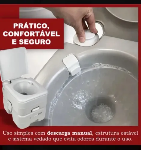 VASO SANITARIO PARA MOTOR HOME/ CAMPING - NOVO