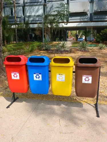 KIT DE LIXEIRA PAPELEIRA 50L - 4 UNIDADES