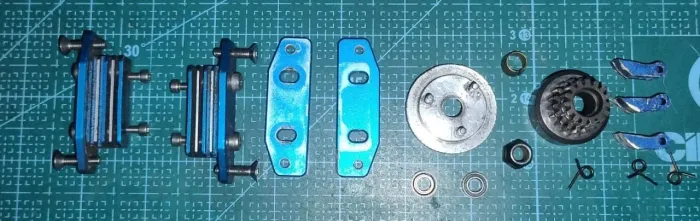 Conjunto do Kyosho GT2, rolamentos de sino de embreagem, kit de montagem de volante, molas