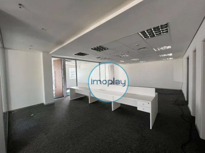 Escritorio Pronto para locação em Moema, Na Avenida Ibirapuera 229m com 4 vagas