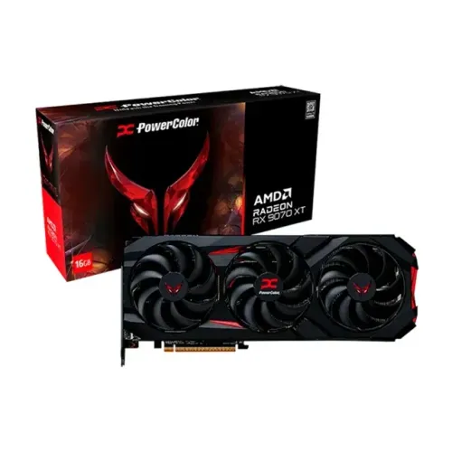 Placa de Vídeo PowerColor Red Devil AMD Radeon RX 9070 XT 16GB GDDR6