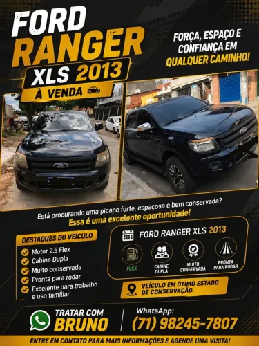 Ford Ranger XLS 2.5 16V 4X2 CD Flex 2013