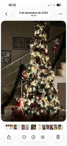Vendo árvore de Natal decorada