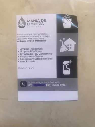 Serviços de faxina