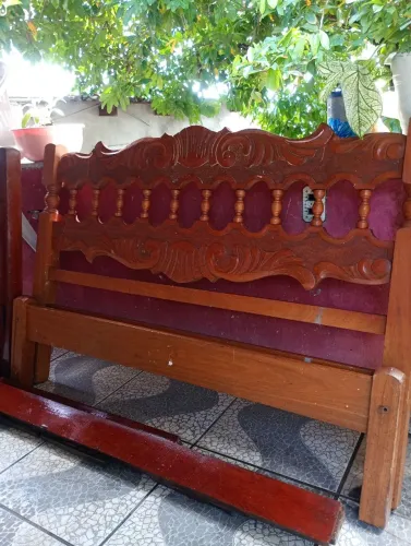 Cama madeira boa completa *