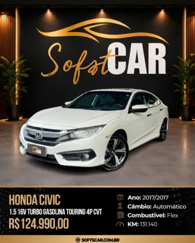 Honda Civic Sedan Touring 1.5 Turbo 16V Aut.4p 2017