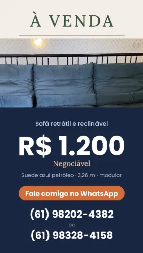 Sofá Retrátil e Reclinável - 3,26 m