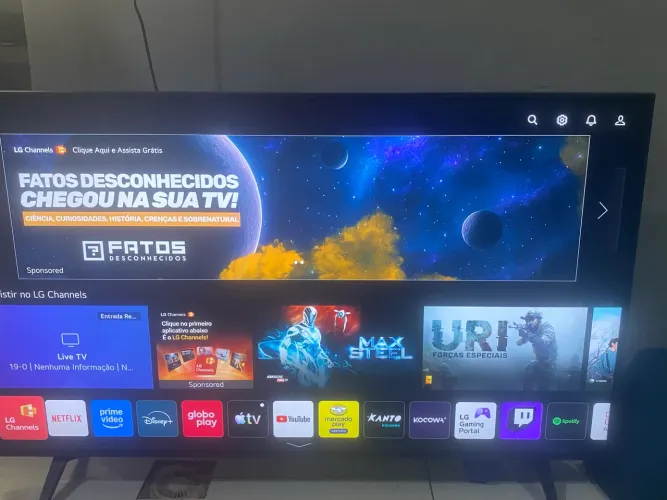 Tv LG 50 polegadas 1200 Aceito cartão 